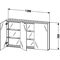 Duravit Spiegelschrank X-LARGE 138x1200x760mm nussbaum dunkel