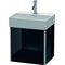 Duravit Waschtischunterbau XSQUARE 397x434x340mm Türansch re sw hochglanz
