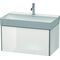 Duravit Waschtischunterbau XSQUARE 397x784x460mm weiß hochglanz