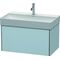 Duravit Waschtischunterbau XSQUARE 397x784x460mm lichtblau seidenmatt