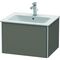 Duravit Waschtischunterbau XSQUARE 400x610x478mm flannel grey seidenmatt