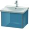 Duravit Waschtischunterbau XSQUARE 405x610x473mm stone blue hochglanz