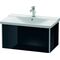 Duravit Waschtischunterbau XSQUARE 405x810x473mm schwarz hochglanz
