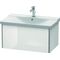 Duravit Waschtischunterbau XSQUARE 405x810x473mm weiß hochglanz