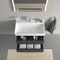 Duravit Waschtischunterbau XSQUARE 397x784x460mm graphit matt