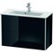 Duravit WTU COMPACT XSQUARE 560x810x388mm schwarz hochglanz