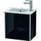 Duravit Waschtischunterbau XSQUARE 400x410x289mm Türansch re sw hochglanz