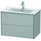 Duravit Waschtischunterbau XSQUARE 560x810x478mm nordic weiß seidenmatt