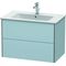 Duravit Waschtischunterbau XSQUARE 560x810x478mm lichtblau seidenmatt