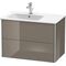 Duravit Waschtischunterbau XSQUARE 560x810x478mm Be li fla grey hochglanz