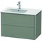 Duravit Waschtischunterbau XSQUARE 560x810x478mm Be li steingrau seidenmatt
