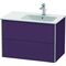 Duravit Waschtischunterbau XSQUARE 560x810x478mm Be re aubergine seidenmatt