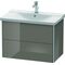 Duravit Waschtischunterbau XSQUARE 565x810x473mm flannel grey hochglanz