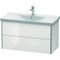Duravit Waschtischunterbau XSQUARE 565x1010x473mm weiß hochglanz
