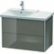 Duravit Waschtischunterbau XSQUARE Be li 565x810x473mm fla grey hochglanz