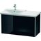 Duravit Waschtischunterbau XSQUARE Be li 565x1010x473mm schwarz hochglanz