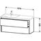 Duravit Waschtischunterbau XSQUARE Be li 565x1210x473mm dolo grey hochglanz