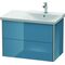 Duravit Waschtischunterbau XSQUARE Be re 565x810x473mm stone blue hochglanz