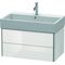 Duravit Waschtischunterbau XSQUARE 397x784x460mm weiß hochglanz