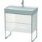 Duravit Waschtischunterbau XSQUARE 731x784x460mm weiß hochglanz