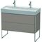 Duravit Waschtischunterbau XSQUARE 731x984x460mm basalt matt