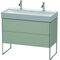 Duravit Waschtischunterbau XSQUARE 731x984x460mm taupe seidenmatt