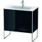 Duravit Waschtischunterbau XSQUARE 832x810x478mm schwarz hochglanz