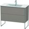 Duravit Waschtischunterbau XSQUARE 832x1010x478mm basalt matt