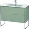 Duravit Waschtischunterbau XSQUARE 832x1010x478mm taupe seidenmatt