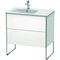 Duravit Waschtischunterbau XSQUARE 832x810x478mm, Becken links weiß matt