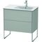 Duravit Waschtischunterbau XSQUARE 832x810x478mm Be rechts betongrau matt