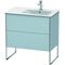 Duravit Waschtischunterbau XSQUARE 832x810x478mm Be re lichtblau seidenmatt