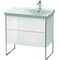 Duravit Waschtischunterbau XSQUARE Be rechts 805x810x473mm weiß hochglanz