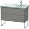 Duravit Waschtischunterbau XSQUARE Becken rechts 805x1010x473mm basalt matt