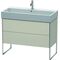 Duravit Waschtischunterbau XSQUARE 731x984x460mm taupe matt