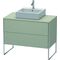 Duravit Waschtischunterbau XSQUARE 778x1000x548mm taupe seidenmatt