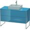 Duravit Waschtischunterbau XSQUARE 778x1200x548mm stone blue hochglanz