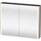 Duravit Spiegelschrank XSQUARE m Beleuchtung 800x1000x156mm basalt matt
