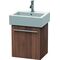 Duravit Waschtischunterbau X-LARGE 328x400x442mm Ans links nussbaum natur
