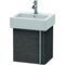 Duravit Waschtischunterbau VERO 311x400x428mm Ans li Ei dunkel gebürstet