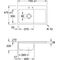 V&B Einbauspüle SUBWAY 45 FLAT 745x475mm Be li Handbet. we