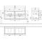 V&B Waschtischunterschrank SUBWAY 2.0 1287x520x449mm Glossy Grey
