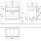 V&B Waschtischunterschrank SUBWAY 2.0 f Waschtische 637x590x454mm Glossy Grey