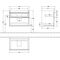 V&B Waschtischunterschrank VENTICELLO 753x590x502mm Griff chr Glossy Grey