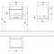 V&B Waschtischunterschrank VENTICELLO 466x420x426mm Griff chr White Matt