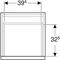 Geberit Seitenschrank iCon 450x600x476mm we hochglanz/Griff vc