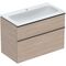 Geberit Waschtischunterschrank iCon 900x630x480mm m Möbel-WT Eiche/Griff Lav