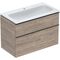 Geberit Waschtischunterschrank iCon 900x630x480mm m Möbel-WT NB hickory/Grif