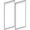Geberit Tür Set, für Spiegelschrank Option 900mm