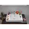 Duravit Aufsatzbecken BENTO STARCK BOX o ÜL m Hahnlochinsel 1 HL 65x46cm HG we